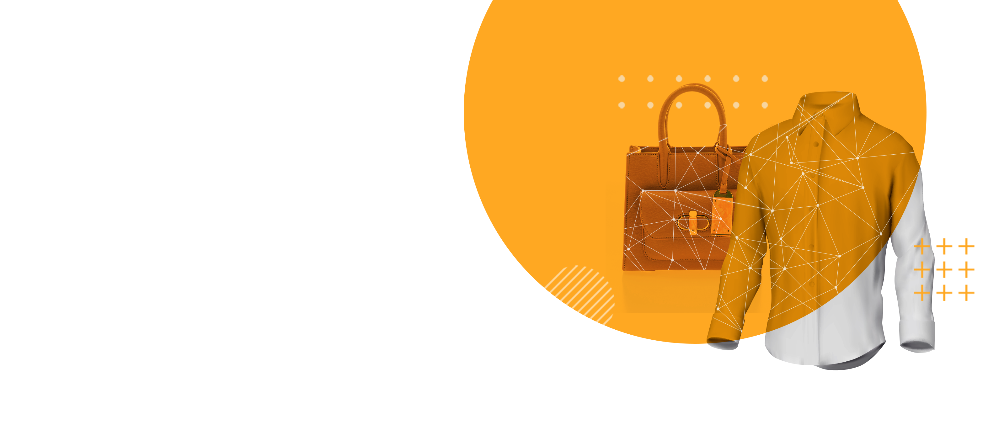 Apparel and luxury fashion items, shirt and purse
