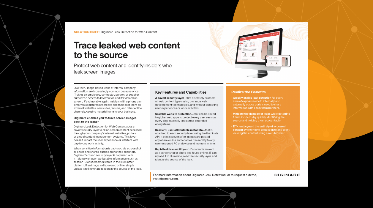 Trace leaked web content to the source