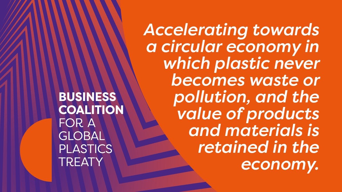 Accelerating towards a circular economy in which plastic never becomes waste or pollution, and the value of products and materials is retained in the economy.